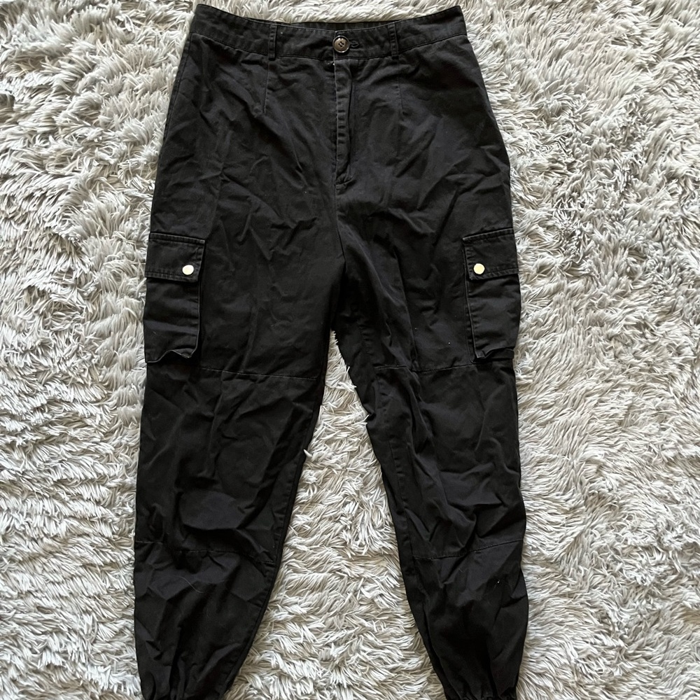 Nasty Gal Cargo Pants - Size 6 in Black